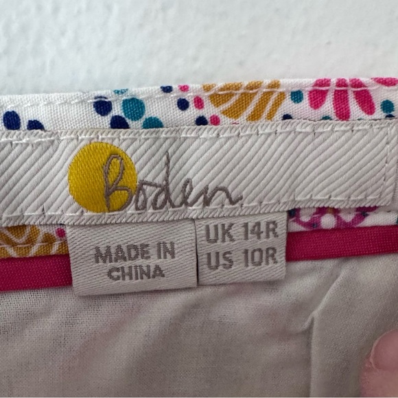 Boden womans 100% cotton diamond pattern skirt - Picture 3 of 7